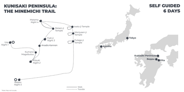 Kunisaki Peninsula The Minemichi Trail – 6 Days - map.png